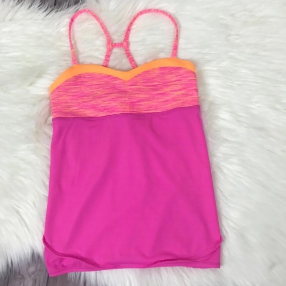 Ivivva Bundle Of 2 Athletic Tank Tops Girl Blue Pink Size 12
